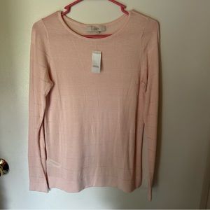 NWT LOFT Pink knit top